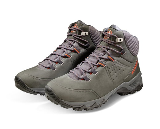 Mammut Wanderschuhe Nova Mid IV Nubukleder (All-Terrain, Leder-Innenfutter) schwarz/rot Damen